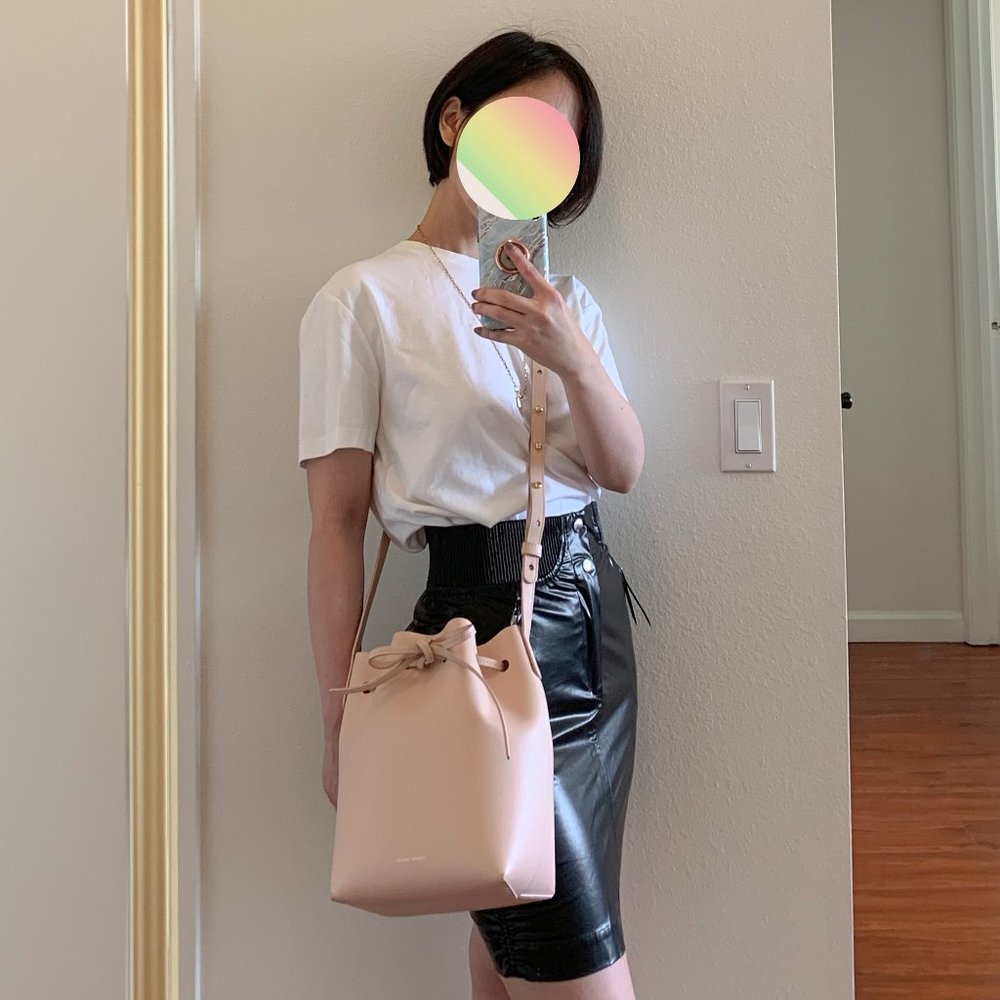 Calf Mini Bucket Bag - Rosa - Picture 2 of 8